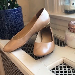 Cole Haan gold metallic flats